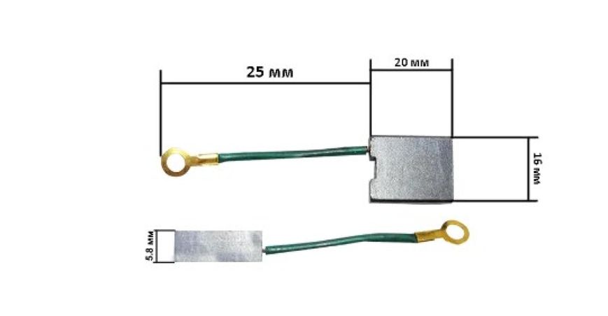 Щетки для электроинструмента 5,8*16*20 кольцо KOSA S-444584 фото