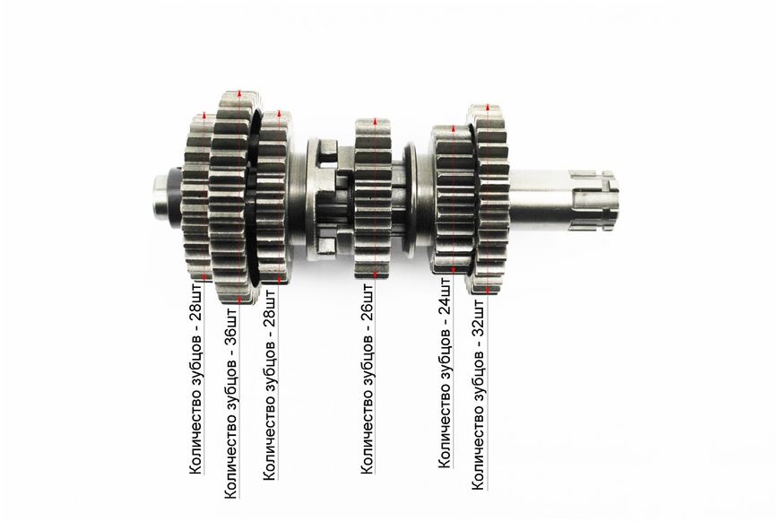 Коробка передач (два вали з шестернями) СВ-125/150cc 321033 фото