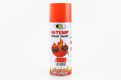 Фарба акрилова жаростійка 400&deg;F, №0014 "ПОМАРАНЧЕВИЙ", Аерозоль 400ml відмінна якість 206238 фото