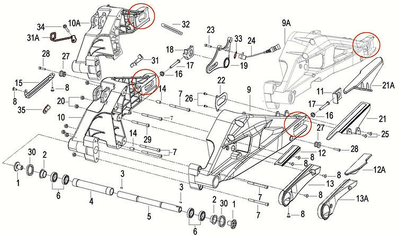 Датчик швидкості -- GEON ( Benelli ) TNT600S Benelli TNT600S запчастини мото UT-00041459 фото