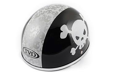 Шолом-каска (mod: Skull) (size: L, чорно-білий) TVD K-1710 фото