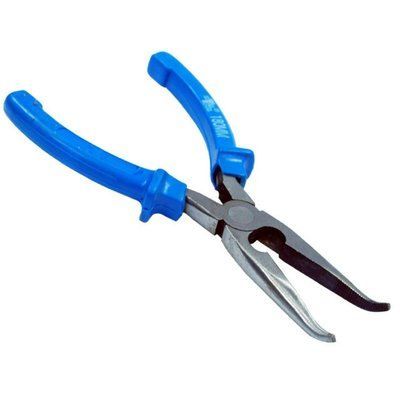 Щипці подовжені вигнуті 160 мм INTERTOOL HT-0124 фото