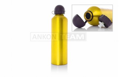 Пляшка для води вело 1000ml, алюмінієва, жовта A-005250 фото