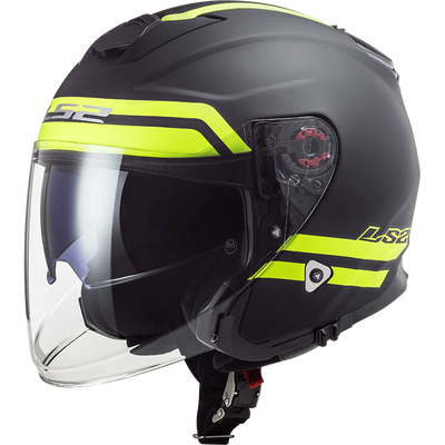 Мотошолом LS2 OF521 Infinity Hyper Matt Titanium Hi-Vis Yellow іспанська якість mt-305212207L фото
